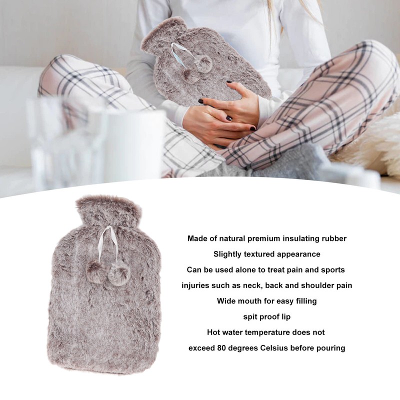 2000ML Hand Warmer Water Bag High Density Rubber Winter Hot
