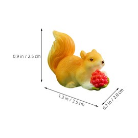 BESPORTBLE 20 Pcs Squirrel Ornament Garden Tiny Statues Mini Squirrel Statue Adorable Animal Statue Miniature Squirrel Statue Desktop Squirrel Decoration Squirrel Miniature Figurines