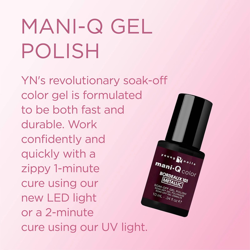 Young Nails Mani-Q Gel Polish, Color Gel Nail Polish for