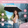 ZOMAKE Travel Folding Umbrella Auto Open Close - Compact Memory