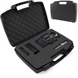CASEMATIX Travel Case Compatible with Zoom H8 Handy Recorder - Hard Shell Carrier for Audio Recorder and Accessories with Customizable Foam Interior, Padlock Rings & Accessory Storage, Case Only