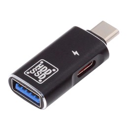 cablecc USB-C 10Gbps Tipo-C a USB 3.0 hembra DC 5V y OTG adaptador de corriente para tablet teléfono