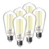 TJOY 6 Pack E26 Base Vintage LED Edison Light Bulbs,