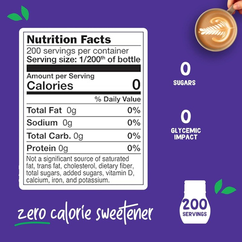 Pyure Organic Liquid Stevia Extract Sweetener – Zero Calorie, –