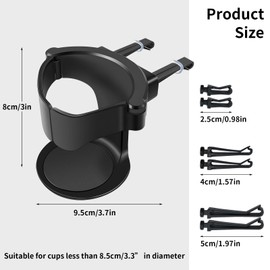 VBGURR Car Cup Holder, Adjustable Cup Holder, Universal Car Drink Holder, Bottle Holder for Car, Ashtray, Coffee Cup