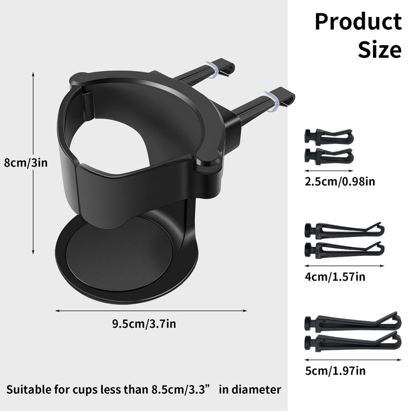 VBGURR Car Cup Holder, Adjustable Cup Holder, Universal Car Drink