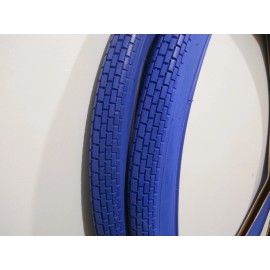 Grand Tychoon 2 Blue Small Brick Tread 26" X 2.125" Grand Tycoon Beach Cruiser bicycle Tires