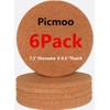Picmoo Cork tripod circular cork heat pad 6-piece set of