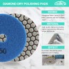 Diamond Polishing Disc LEKOMESH - 8 Pieces 100 mm (#50