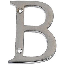 Merriway BH03010 Letter B, 50mm (2 inch) - Polished Chrome
