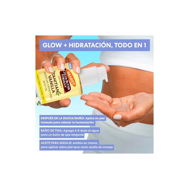 Palmer Cocoa Butter Formula Tahitian Vanilla Body Oil Aceite Hidratante