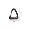 20Pcs Black Plastic Triangle 1 Inch Carabiners, Snap Hook Fasteners