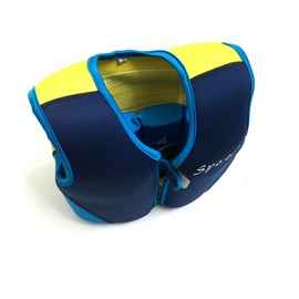 Titop Infant Baby Outdoor Sports Swim Vest Under 35 Lbs Children Swimming Learner Jacket Blue+Yellow with New Added Cross Belt Size Small for 1-3 Years
