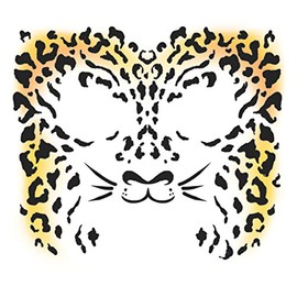 Full Face Temporary Tattoo - Cheetah