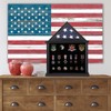 Zmiky Flag Display Case American Flag Solid Wood Display Case