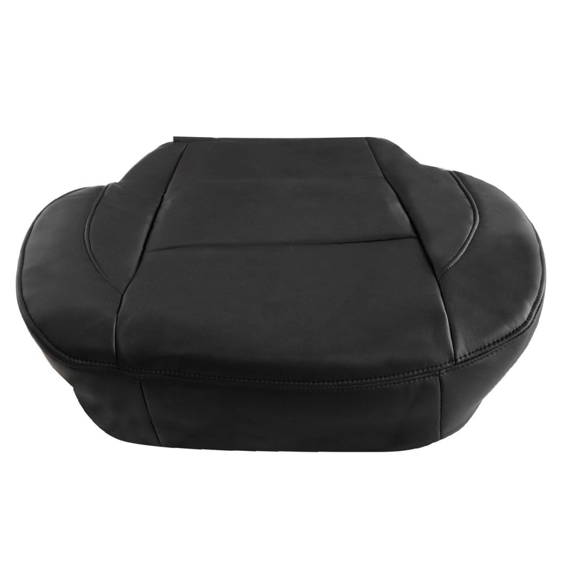 NLQR Front Driver Bottom Replacement Seat Cover Black Microfiber Leather