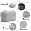 NUBILY Makeup Bag Portable Travel Cosmetic Bag with Handle Large