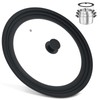 Extra Large Universal Lid Fits 13", 14", 15" Cookware -