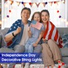 Tuanse 20 Memorial Day LED Pom Poms Fairy Light Independence