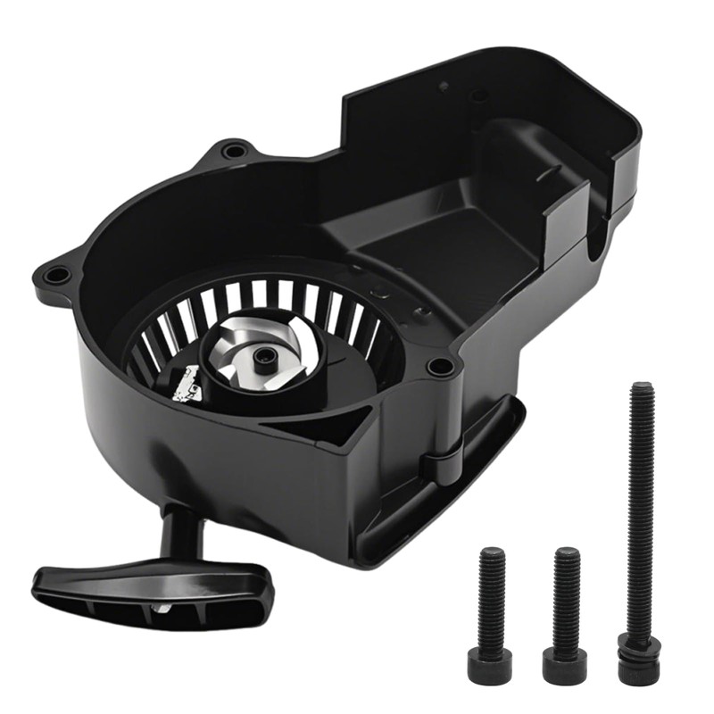 MospdyGear Black Recoil Pull Starter, Motorcycle Engine Recoil Starter, Replacement