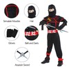 GUBOOM Ninja Costume for Children, Muscle Suit Samurai Ninja, Suitable