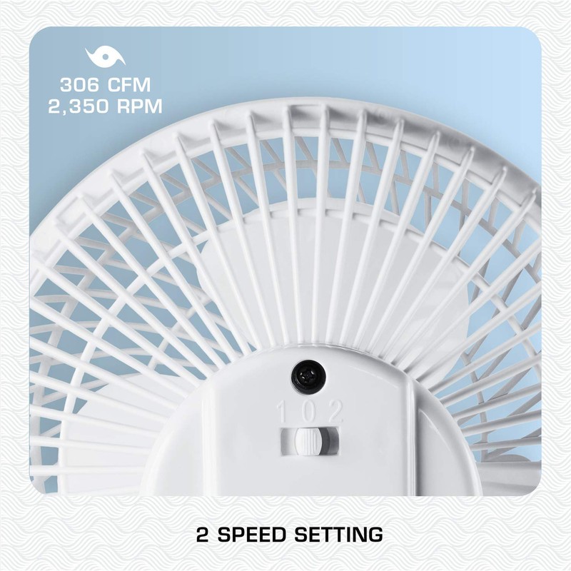 Hurricane Classic 6 Inch Clip Fan, 2 Speed Portable Desk