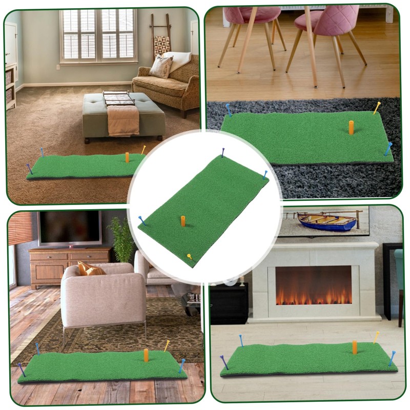Mipcase Portable Indoor Golf Practice Mat Mini Golf Turf Hitting