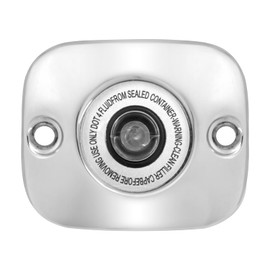 HDBUBALUS Front Brake Master Cylinder Cover Fit for Harley Touring 05-07 Dyna 06-17 (Chrome)