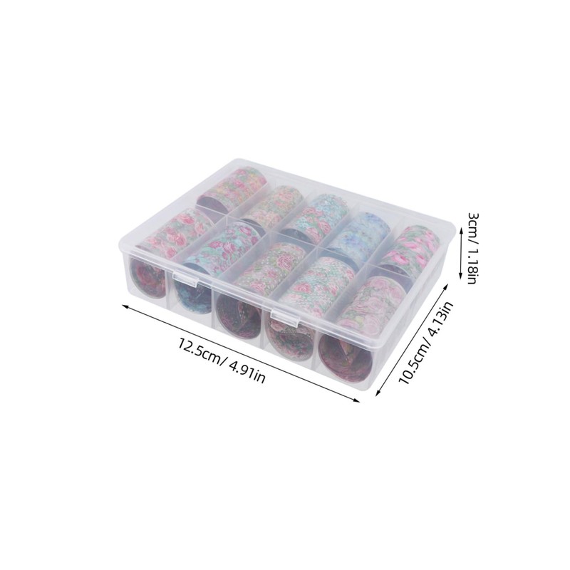 Minkissy 10sheets Floral Nail Art Stickers Assorted Transfer Decals for