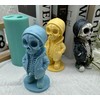 Skull Skeleten 3D Silicone Mold for Candle Epoxy Resin Plaster