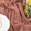 Socomi Cheesecloth Table Runner 10ft Gauze Boho Rustic Dark Rose