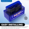 MLY OBDII Car Auto Diagnostic Scanner, ELM327 V2.1 Bluetooth OBDII