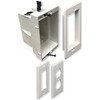 iMBAPrice IMBA-DVFR1W-1 (1-Gang) Recessed Electrical/Outlet Mounting Box w/Paintable Wall Plate