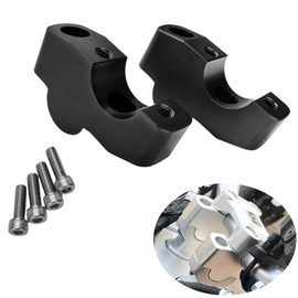 HRuizq Motorcycle Handlebar Riser Clamp, Increase Motorcycle HandlebarHeight,Compatible with Honda CB650R CB300R CB250R CB500F CB500X (Black)