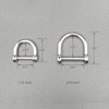 LABEN Stainless Steel D-Rings with Screw Shackle Horseshoe U Shape