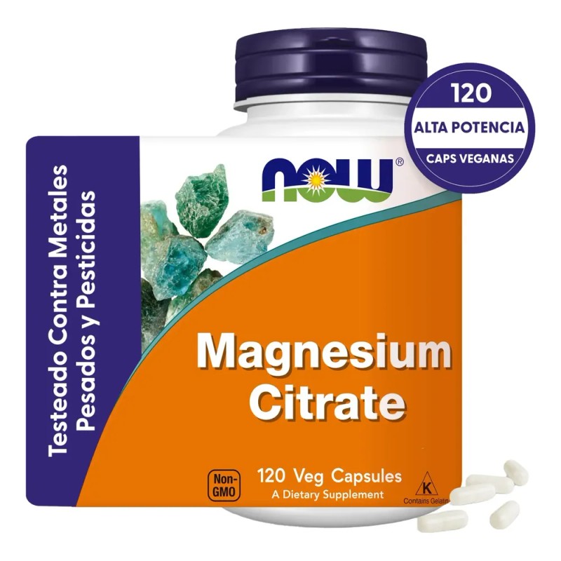 Citrato De Magnesio 400mg | Alta Absorción | 120 Cap