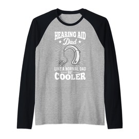 Hearing Aid Ear Disability Support Deaf Awareness Raglan Baseball Tee