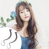 Baluue Real Hair Extensions 2pcs Invisible Hairpiece Straight Wig for