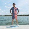 Zesties Male Romper (Large, American Flag)
