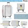 Yotako 26 Inch Suitcase Cover Protectors Clear PVC Luggage Cover