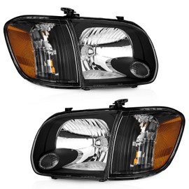 WEELMOTO Headlights for 2005 2006 Toyota Tundra Double Cab SR5/Limited(NOT FOR REGULAR/EXTENDED CABS), Headlight for 2005 2006 2007 Double Cab SR5/Limited Headlamp+Corner Lights