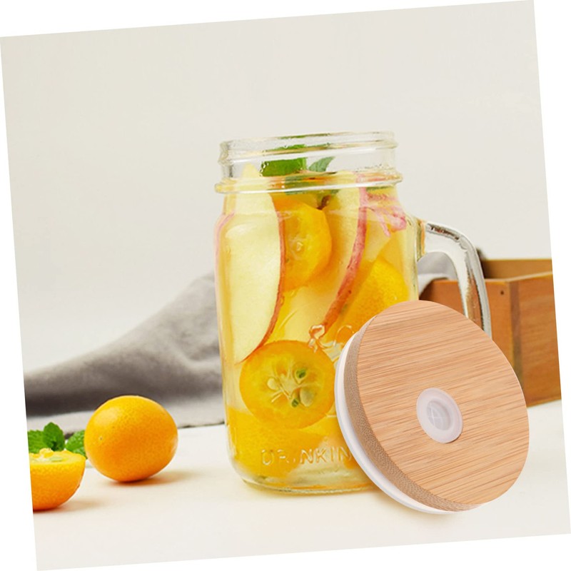 Sosoport 4pcs Mason Jar Lids Jars Food Containers with Lids