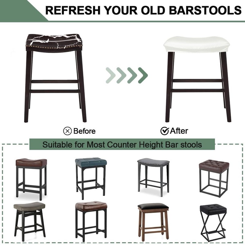 Bifaunvogel Bar Stool Cover Rectangle Set of 2 Waterproof PU