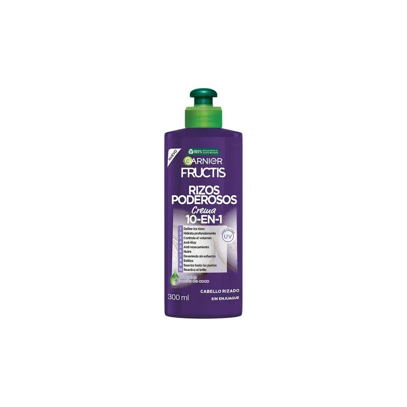 Crema Para Peinar Garnier Fructis Rizos Poderosos 300ml