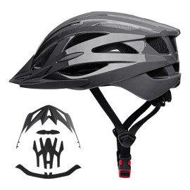 Casco Bicicleta In-mold Ligero 2 En 1 Ruta Y Montaña Negro P