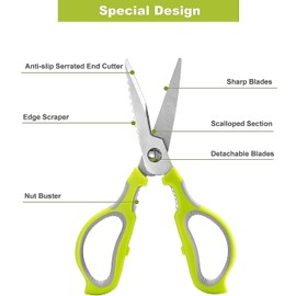 KEENBEST Pull Apart All-Purpose Kitchen Scissors