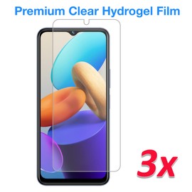 MEZON [3 Pack] Premium Hydrogel Film for Vivo Y52 5G – Clear Edge-to-Edge Full Coverage Screen Protector (Vivo Y52 5G, Hydrogel)