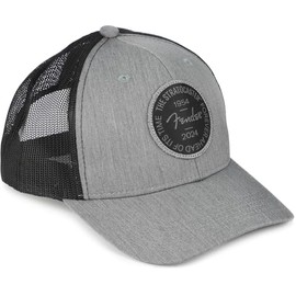 Fender Stratocaster 70th Anniversary Badge Hat, Gray Heather, One Size