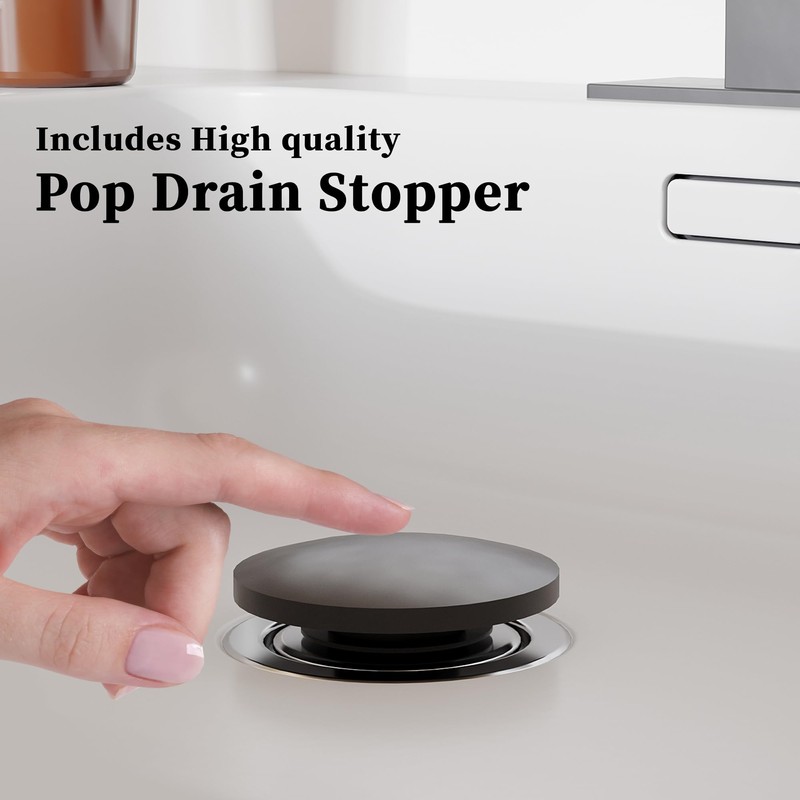 RUACQ Waterfall Bathroom Faucet,Single Handle Bathroom Sink Faucets for 1