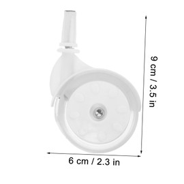 BESTonZON Pack of 4 Baby Walker Replacement Wheels Universal Wheels for Pushchairs and Walking Aids Baby Trend and Bob Pram Parts